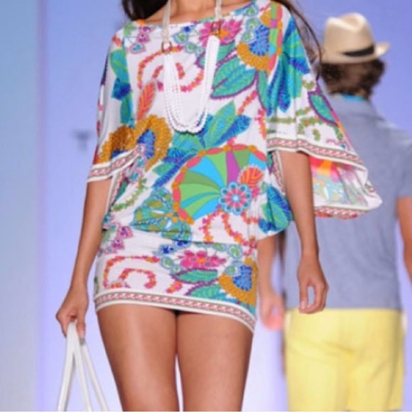 Trina Turk 'Casablanca' Swim Cover Up Tunic‎ Dress - EUC - Picture 1 of 3